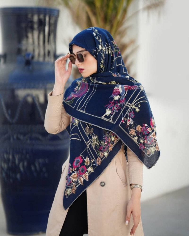 روسری رنگی طرح دار کد 2880 - Image 1
