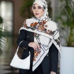 روسری رنگی طرح دار کد 2881