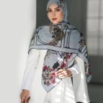 روسری رنگی طرح دار کد 2882
