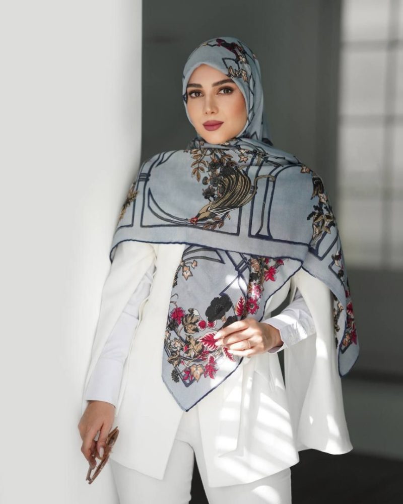 2882 روسری رنگی طرح دار کد 2882 - Image 1