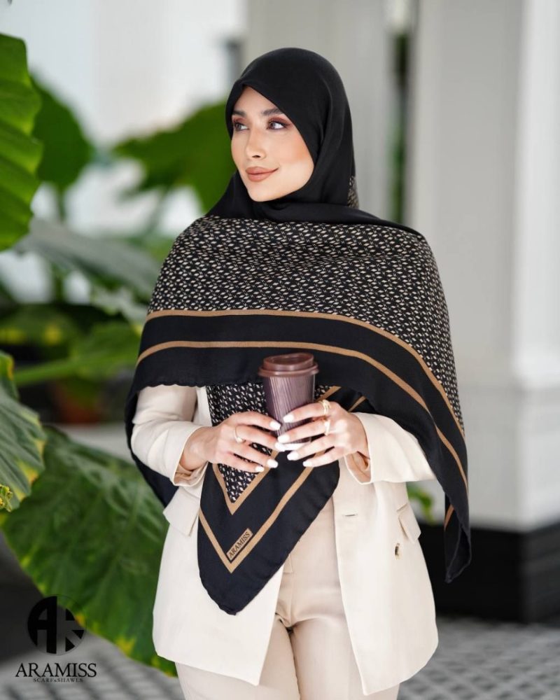 روسری رنگی طرح دار کد 2883 - Image 1