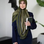روسری رنگی طرح دار کد 2885