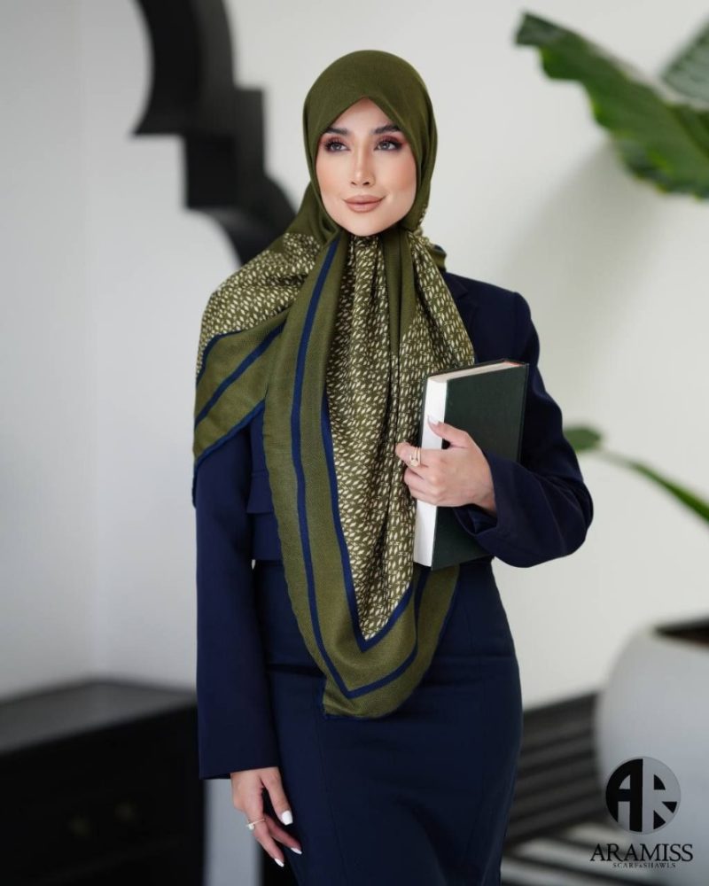 روسری رنگی طرح دار کد 2885 - Image 1