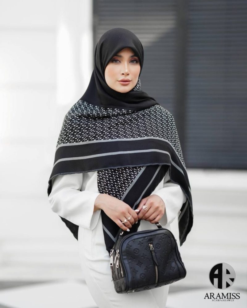 2887 روسری رنگی طرح دار کد 2887 - Image 1