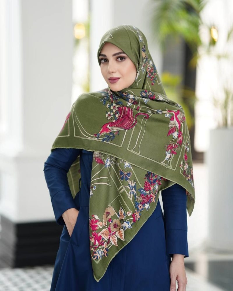 2889 روسری رنگی طرح دار کد 2889 - Image 1