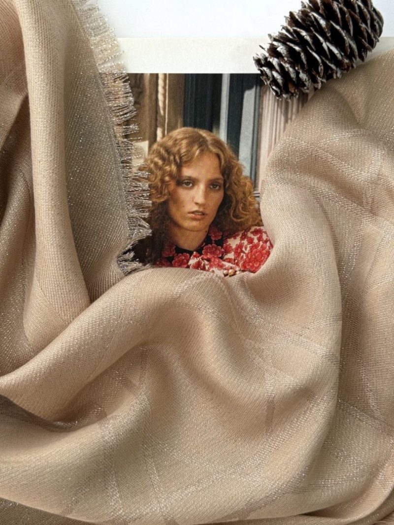 روسری کشمیر‌نخی ژاکارد کد 528 - Image 4