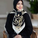 روسری رنگی طرح دار کد 2890