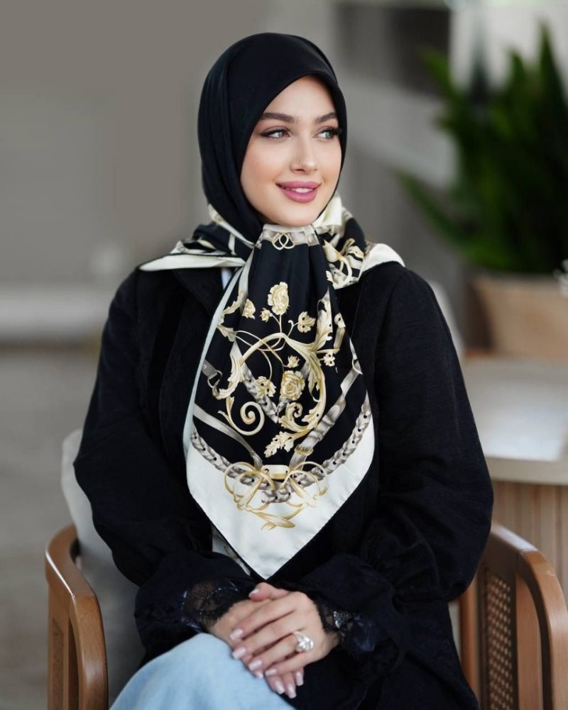 روسری رنگی طرح دار کد 2890 - Image 1