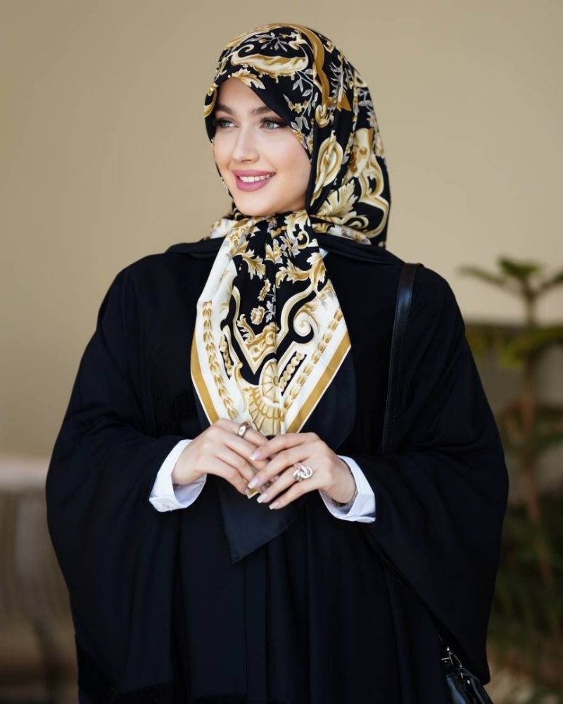 روسری رنگی طرح دار کد 2894 - Image 1