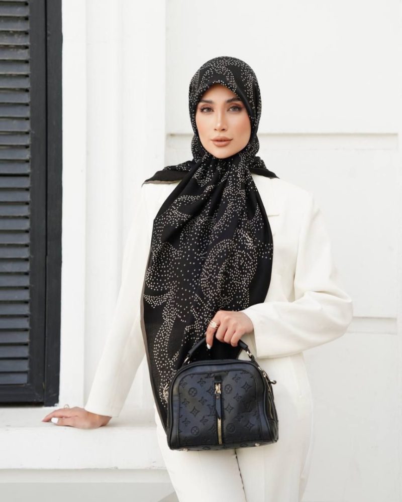 2899 روسری رنگی طرح دار کد 2899 - Image 1