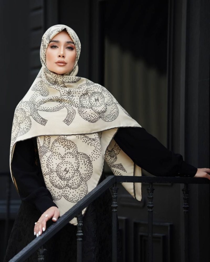 روسری رنگی طرح دار کد 2900 - Image 1