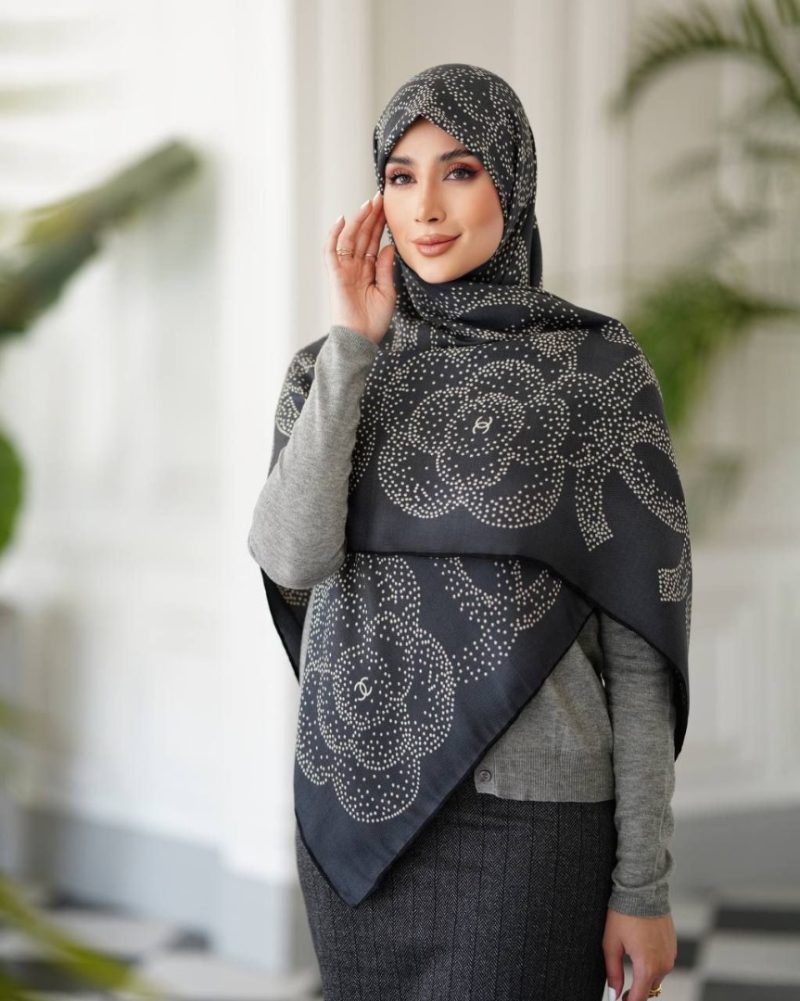 روسری رنگی طرح دار کد 2901 - Image 1