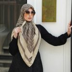 روسری رنگی طرح دار کد 2902