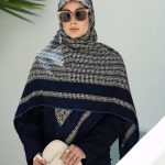 روسری رنگی طرح دار کد 2903