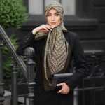 روسری رنگی طرح دار کد 2906