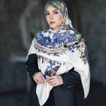 روسری رنگی طرح دار کد 2909