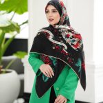 روسری رنگی طرح دار کد 2912