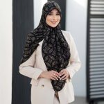 روسری رنگی طرح دار کد 2915