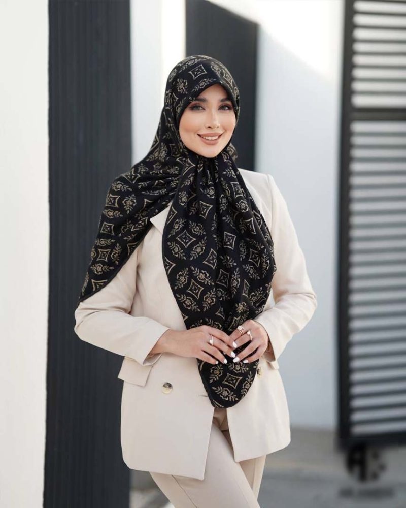 روسری رنگی طرح دار کد 2915 - Image 1