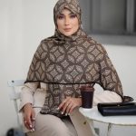 روسری رنگی طرح دار کد 2916