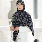 روسری رنگی طرح دار کد 2919