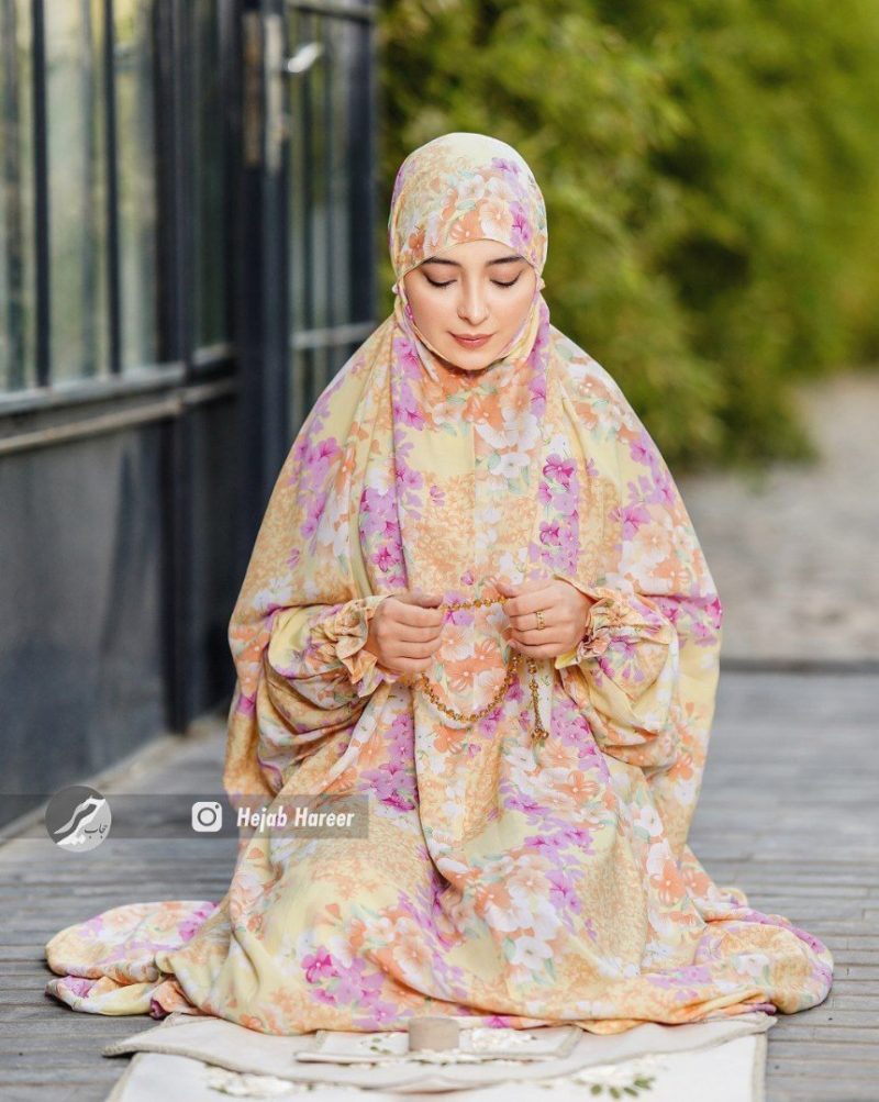 18045-1 چادر نماز آستین دار نوجوان کد 18045 - Image 1