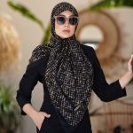 روسری رنگی طرح دار کد 2924