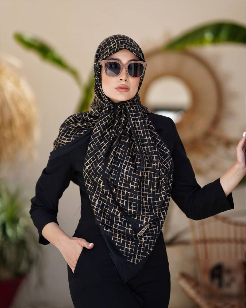 روسری رنگی طرح دار کد 2924 - Image 1