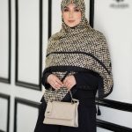 روسری رنگی طرح دار کد 2925