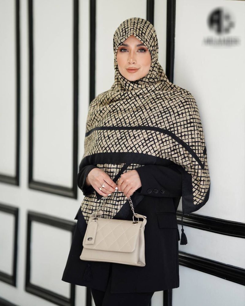 2925 روسری رنگی طرح دار کد 2925 - Image 1