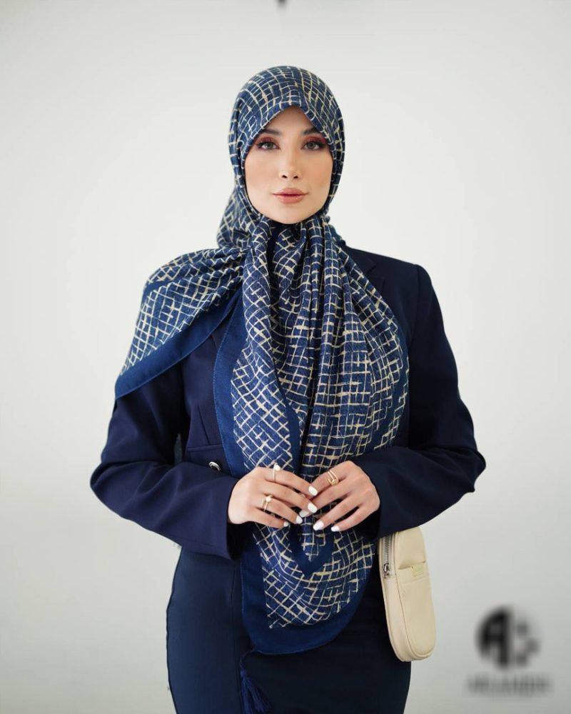 2926 روسری رنگی طرح دار کد 2926 - Image 1