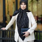 روسری رنگی طرح دار کد 2927