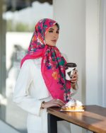 روسری رنگی طرح دار کد 2929