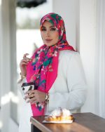 روسری رنگی طرح دار کد 2929 - Image 2