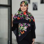 روسری رنگی طرح دار کد 2930
