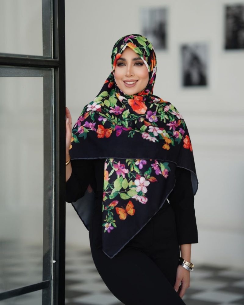 روسری رنگی طرح دار کد 2930 - Image 1