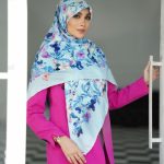 روسری رنگی طرح دار کد 2932