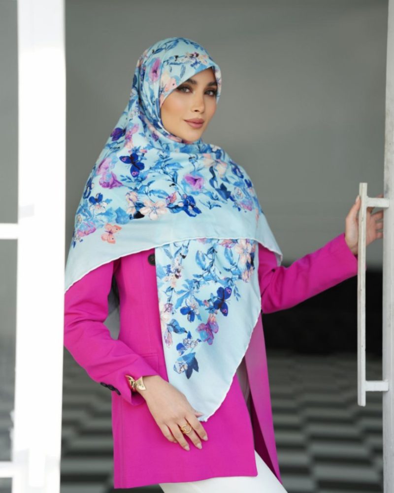 روسری رنگی طرح دار کد 2932 - Image 1