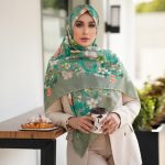 روسری رنگی طرح دار کد 2933