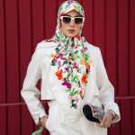روسری رنگی طرح دار کد 2934