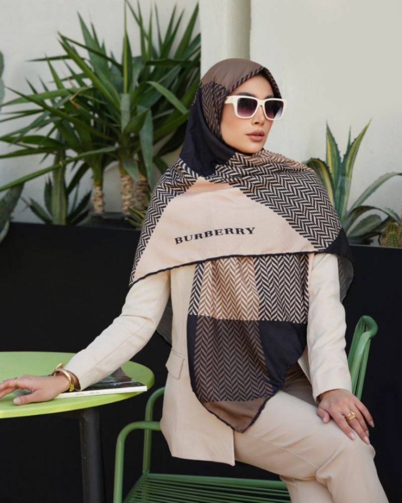 2937 روسری رنگی طرح دار کد 2937 - Image 1