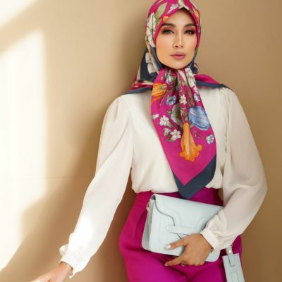 روسری رنگی طرح دار کد 2942
