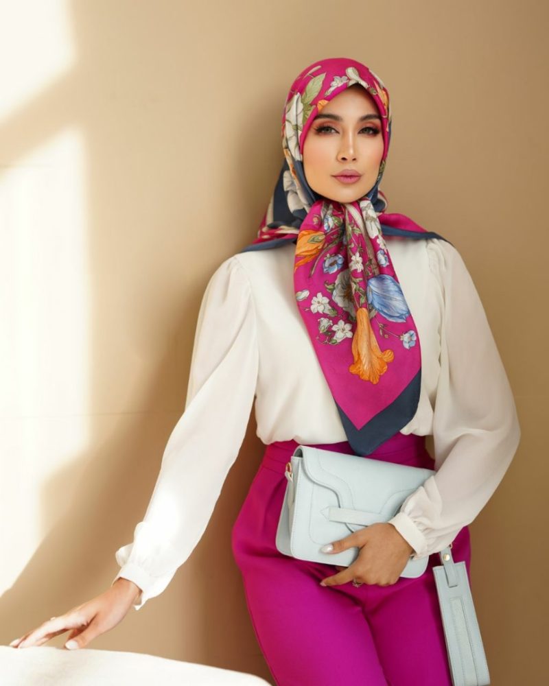 2942 روسری رنگی طرح دار کد 2942 - Image 1