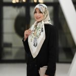 روسری رنگی طرح دار کد 2943