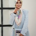 روسری رنگی طرح دار کد 2944