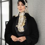 روسری رنگی طرح دار کد 2946