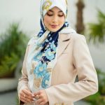 روسری رنگی طرح دار کد 2947