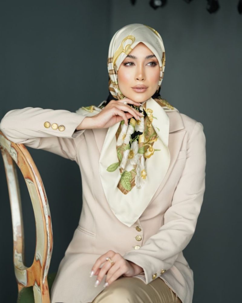 2948 روسری رنگی طرح دار کد 2948 - Image 1