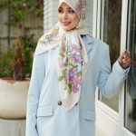 روسری رنگی طرح دار کد 2949