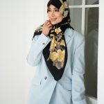 روسری رنگی طرح دار کد 2950
